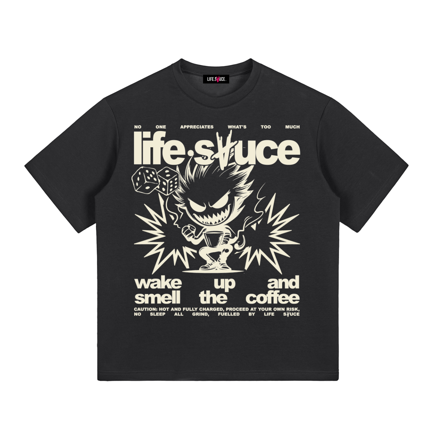 FULLY CHARGED | Graphic T-Shirt - Stone