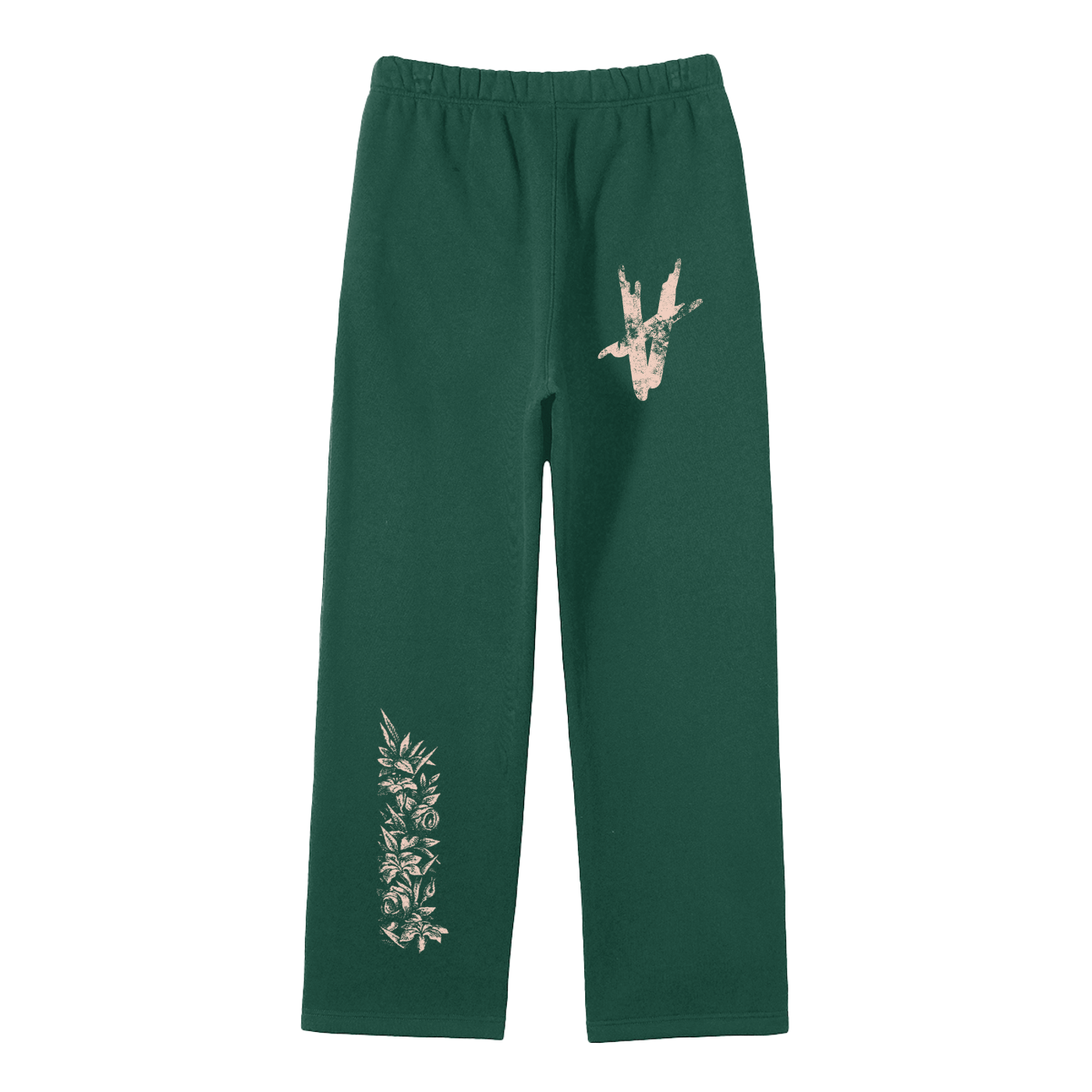 BREAKING FREE | Fleece Straight Leg Joggers - Eden Green