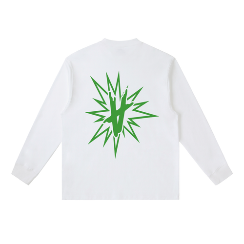 FULLY CHARGED | Long Sleeve Shirt - Green White