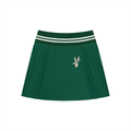 Pleated Mini Skirt - Green