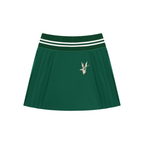 Pleated Mini Skirt - Green