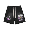 DARK WORLD | Graphic Fade Shorts - Black