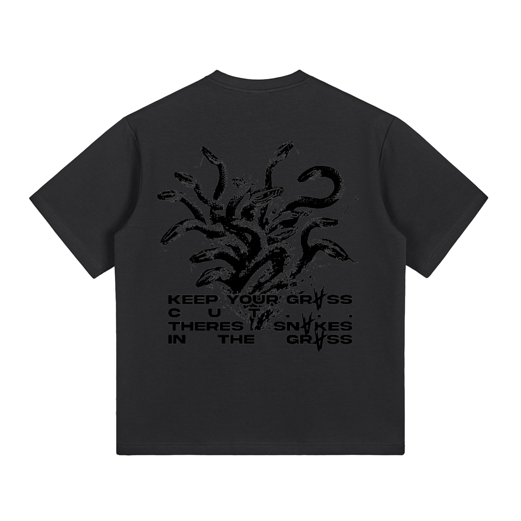 SNAKES IN THE GRASS | Graphic T-Shirt - Black