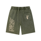 BREAKING FREE | Waffle Knit Shorts - Army Green