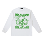 FULLY CHARGED | Long Sleeve Shirt - Green White