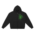 FULLY CHARGED | Zip Hoodie - Black Green