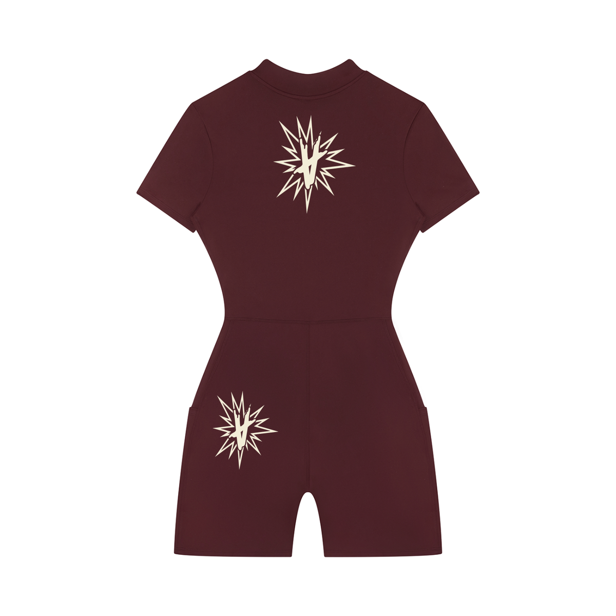Quarter-Zip Short Sleeve Romper - Various Colours
