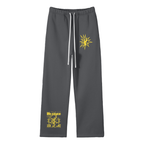 FULLY CHARGED | Straight Leg Joggers - Dark Grey Yellow