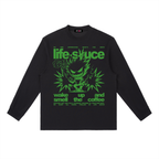 FULLY CHARGED | Long Sleeve Shirt - Green Black