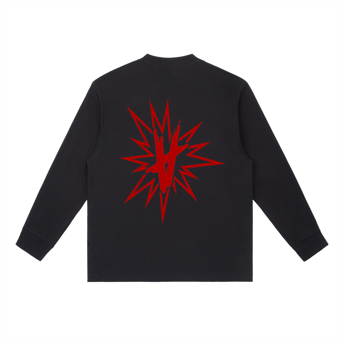 FULLY CHARGED | Long sleeve Shirt - Red Black