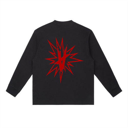 FULLY CHARGED | Long sleeve Shirt - Red Black