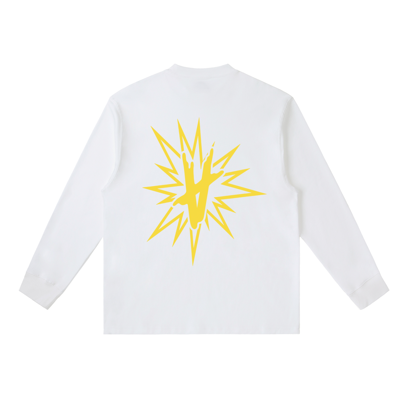 FULLY CHARGED | Long Sleeve Shirt - Yellow White