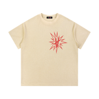 Washed Waffle Knit T-Shirt - Stone