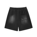 DARK WORLD | Graphic Fade Shorts - Black