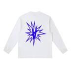 FULLY CHARGED | Long Sleeve Shirt - Royal Blue White