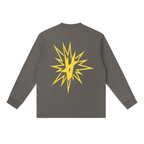FULLY CHARGED | Long Sleeve Shirt - Dark Grey Yellow