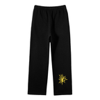 FULLY CHARGED | Straight Leg Joggers - Black Yellow