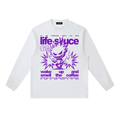 FULLY CHARGED |  Long-Sleeve Shirt - Purple White
