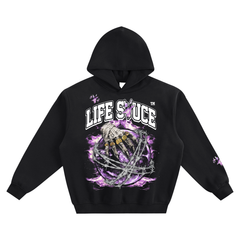 DARK WORLD | Box Hoodie - Black