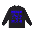 FULLY CHARGED | Long Sleeve Shirt - Royal Blue Black