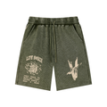 BREAKING FREE | Waffle Knit Shorts - Army Green