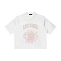 Lace V-Neck T-Shirt - White