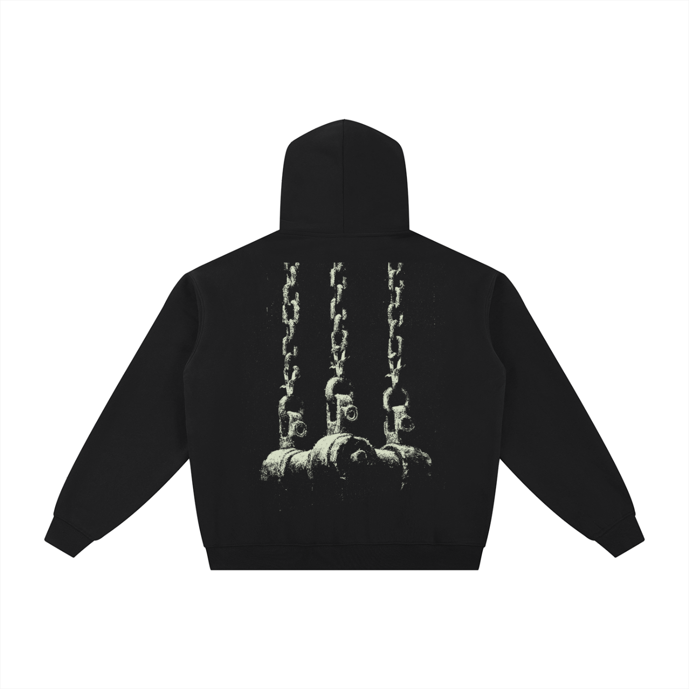 BREAKING FREE | Fleeced Zip Hoodie - Black
