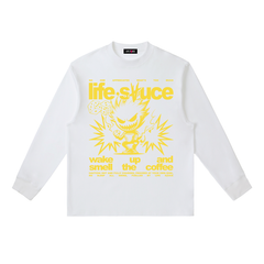 FULLY CHARGED | Long Sleeve Shirt - Yellow White