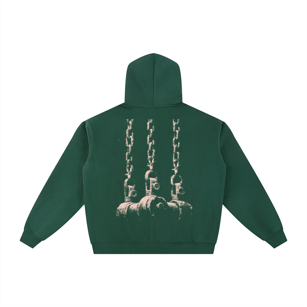 BREAKING FREE | Fleeced Zip Hoodie - Eden Green