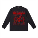 FULLY CHARGED | Long sleeve Shirt - Red Black
