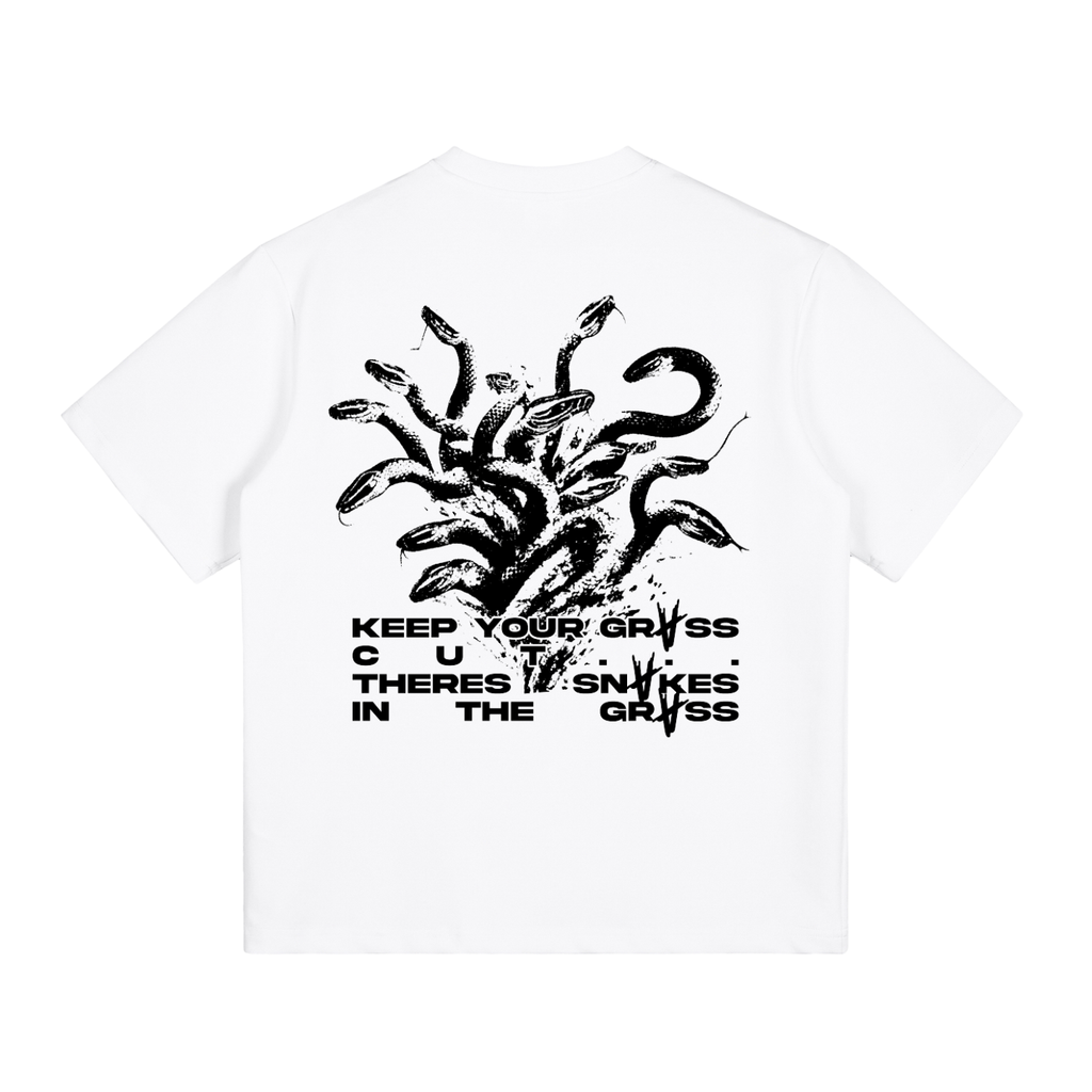 SNAKES IN THE GRASS | Graphic T-Shirt - White