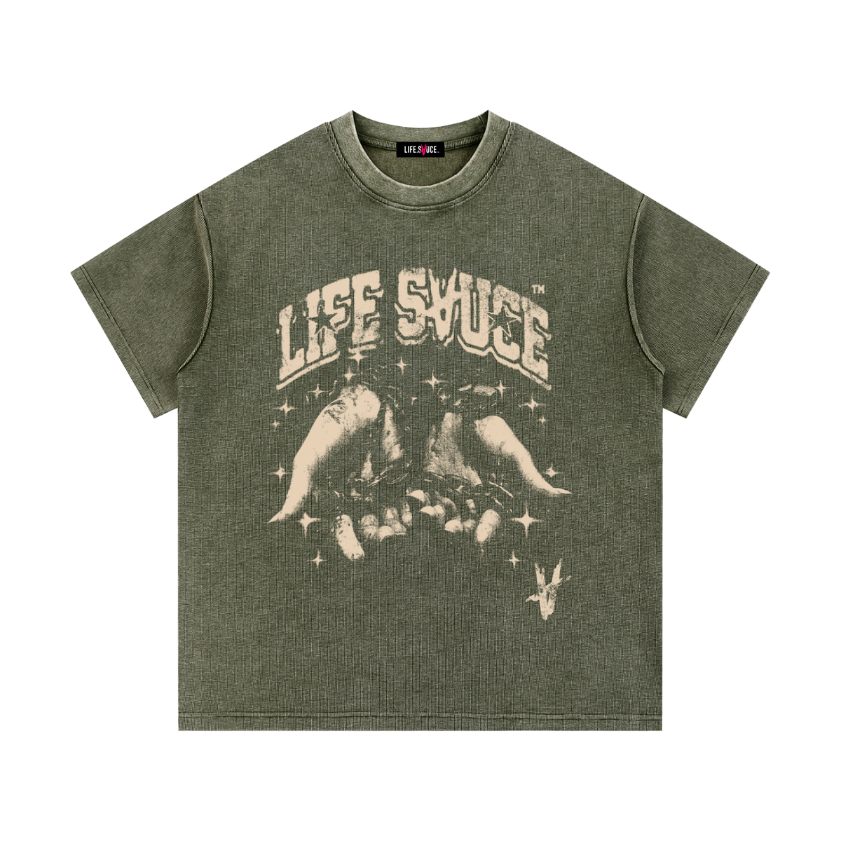 BREAKING FREE | Waffle Knit T-Shirt - Army Green