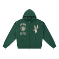 BREAKING FREE | Fleeced Zip Hoodie - Eden Green