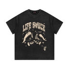 BREAKING FREE | Waffle Knit T-Shirt - Black Khaki