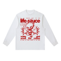 FULLY CHARGED | Long Sleeve Shirt - Red White