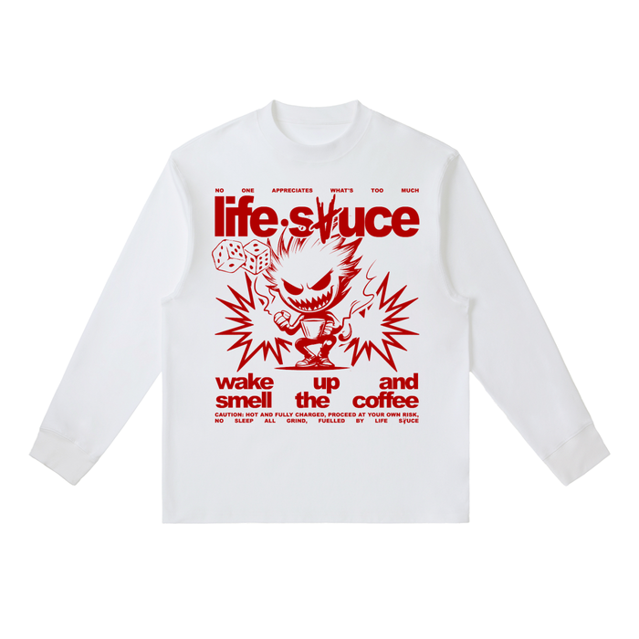 FULLY CHARGED | Long Sleeve Shirt - Red White