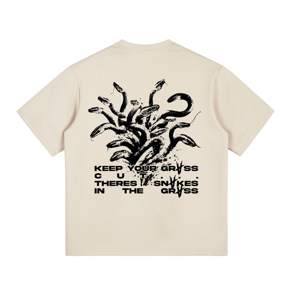 SNAKES IN THE GRASS | Graphic T-Shirt - Khaki