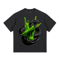 SNAKES IN THE GRASS | Graphic T-Shirt - Black