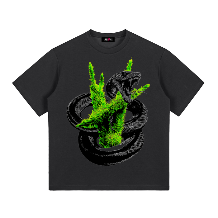 SNAKES IN THE GRASS | Graphic T-Shirt - Black