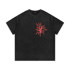 FULLY CHARGED | Waffle Knit T-Shirt - Black