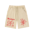 Washed Waffle Knit Shorts - Stone