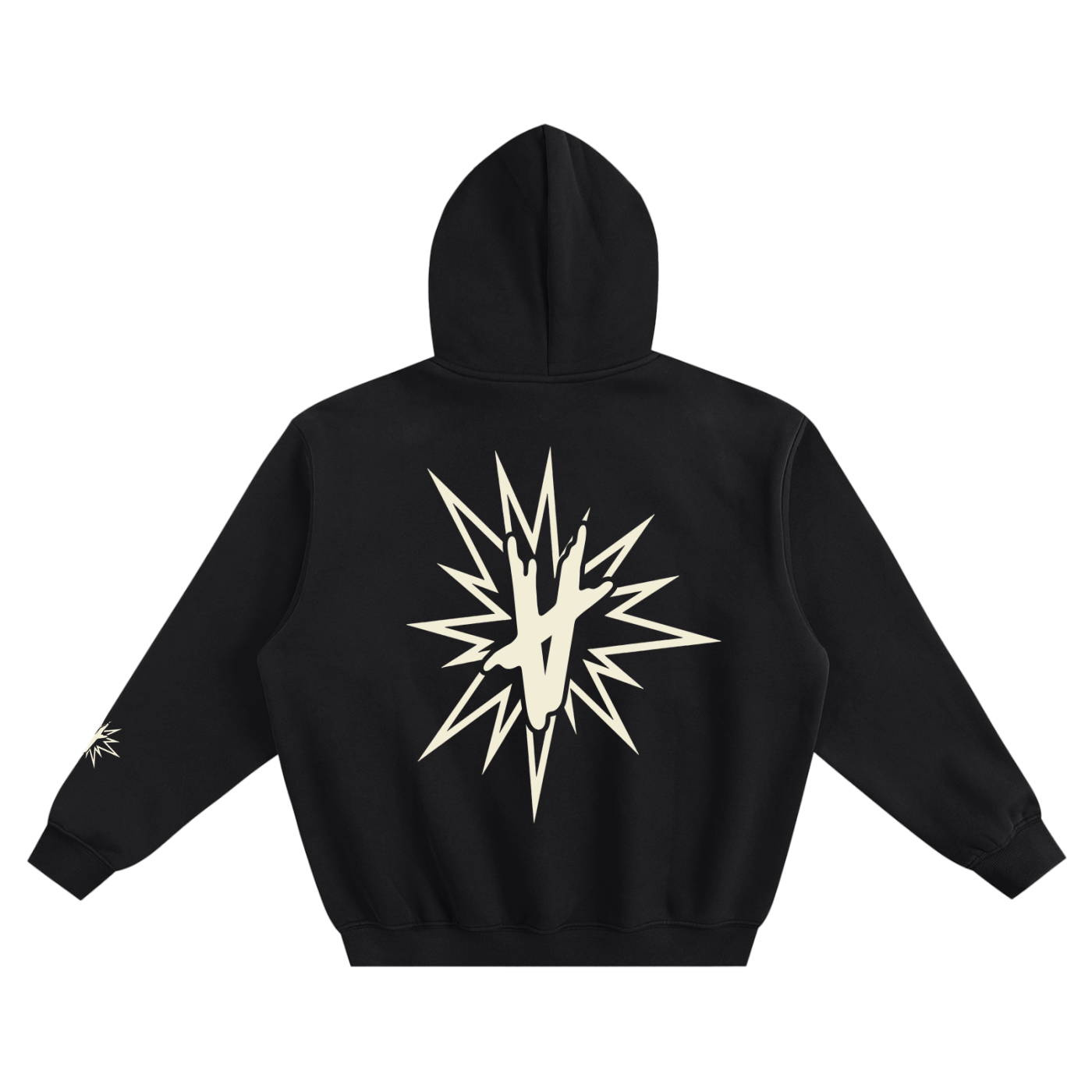 FULLY CHARGED | Box Hoodie - Black Stone